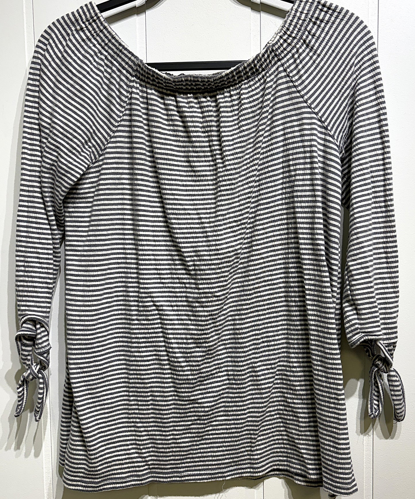 Maurices Striped Off Shoulder Top