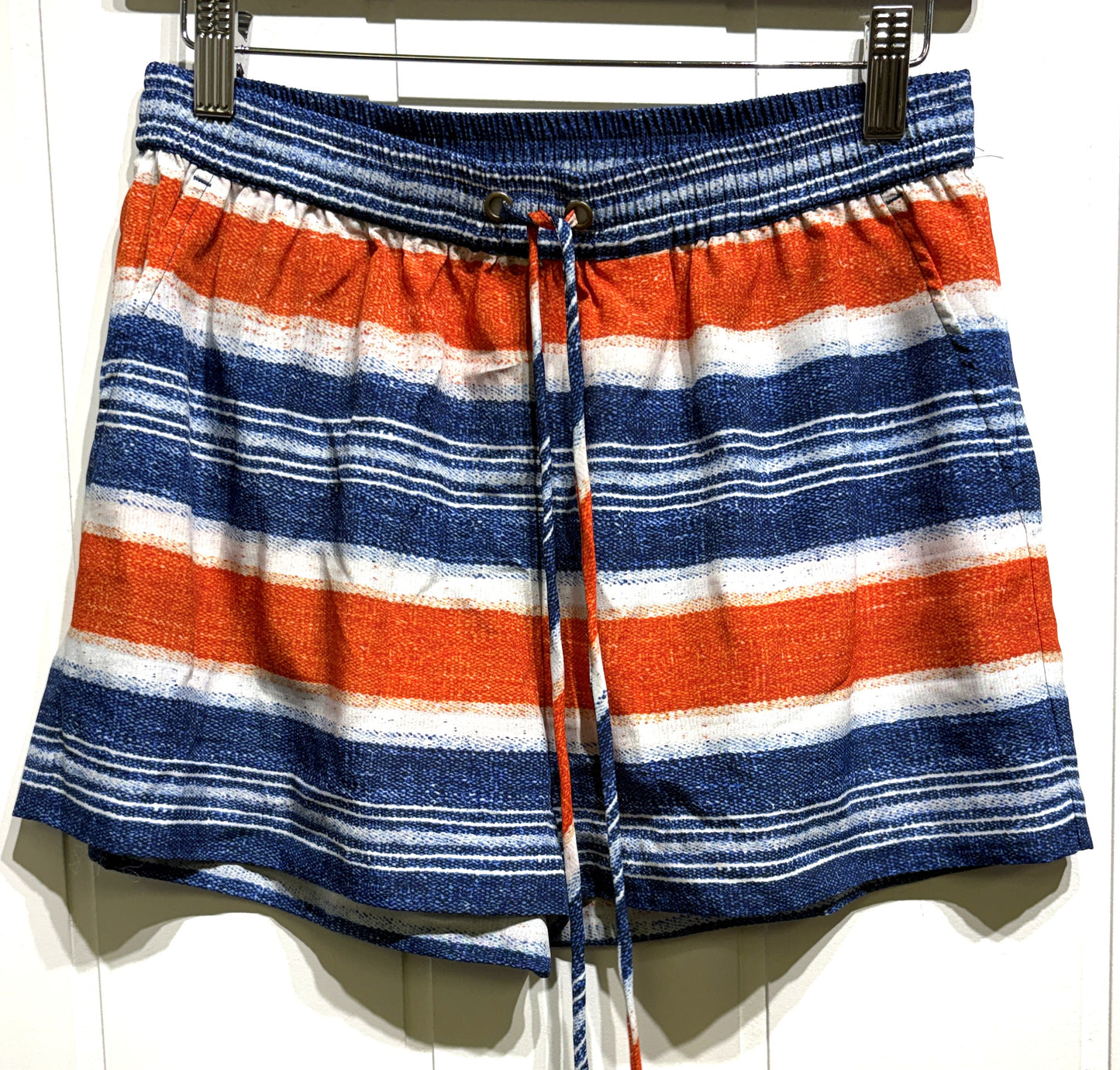 Michael Kors Striped Drawstring Shorts