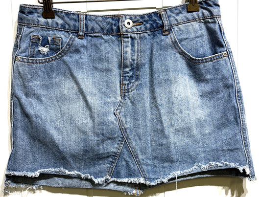 Freyed Denim Skirt by HIGHWAY