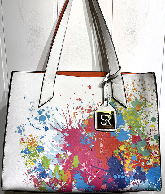 SR2 Paint Splatter Tote Bag