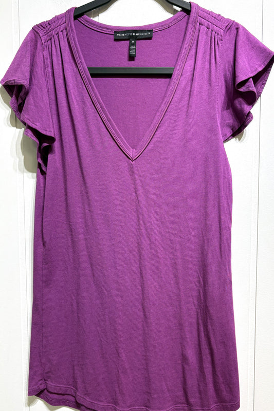 WHBM Flutter Sleeve Top