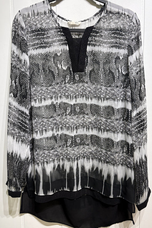 Tribal Jeans Snakeskin Blouse