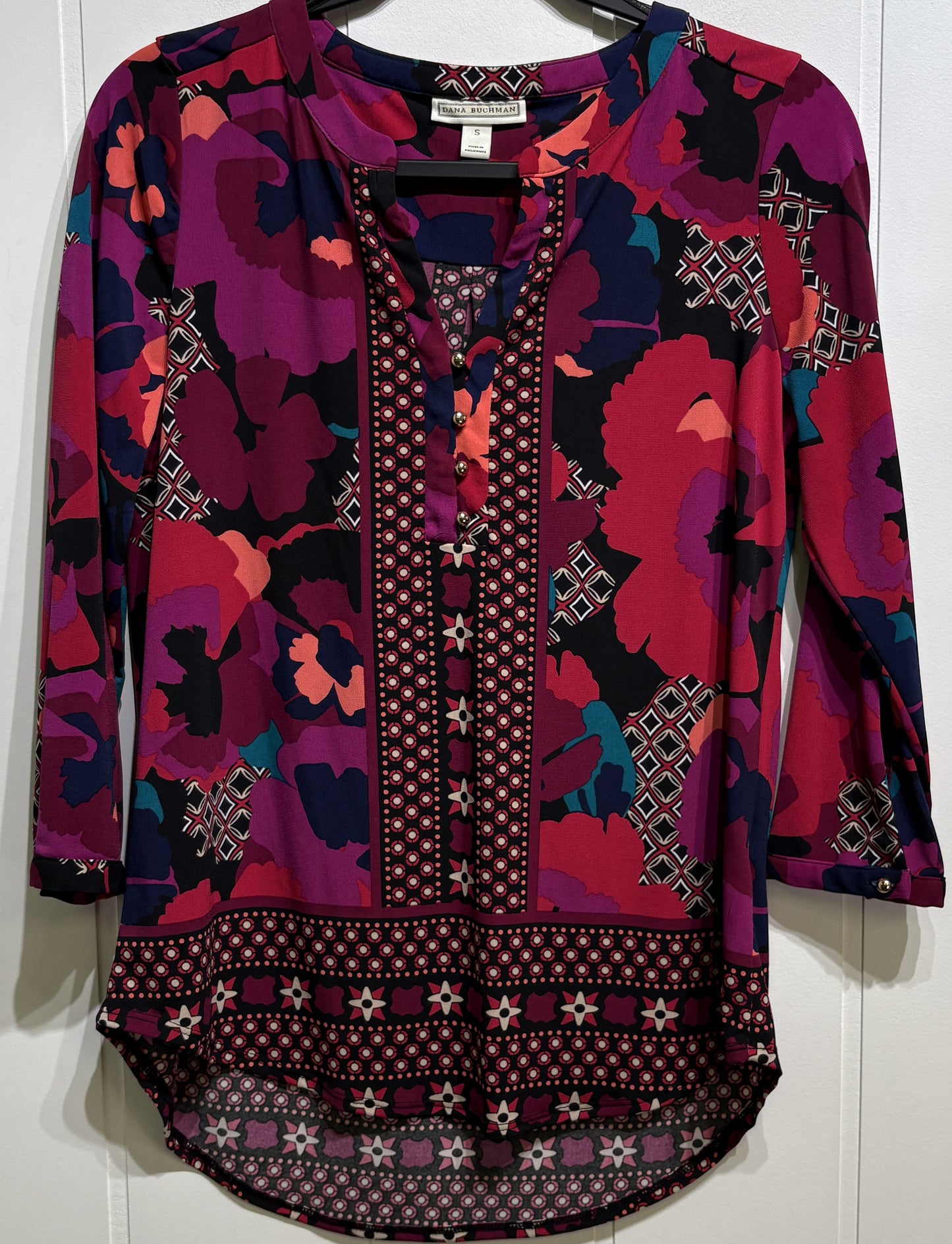 Dana Buchman Floral Print Blouse