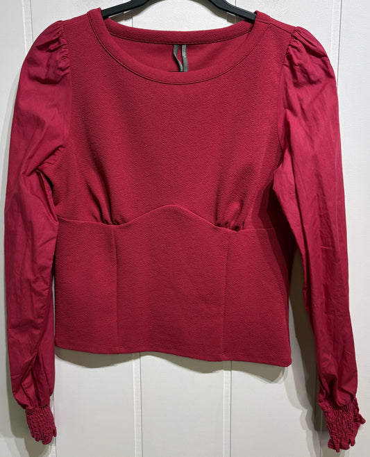 Anthropologie Paper Sleeve Blouse