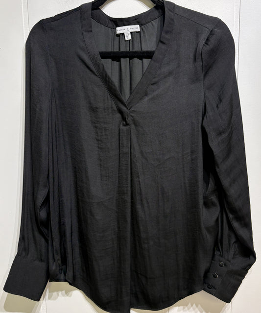Maison d' Amelie LS Satin Blouse