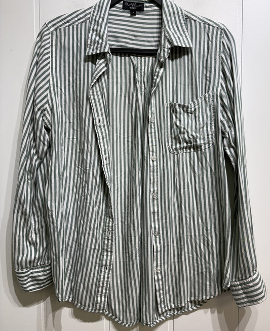 Velvet Heart Striped Button-down