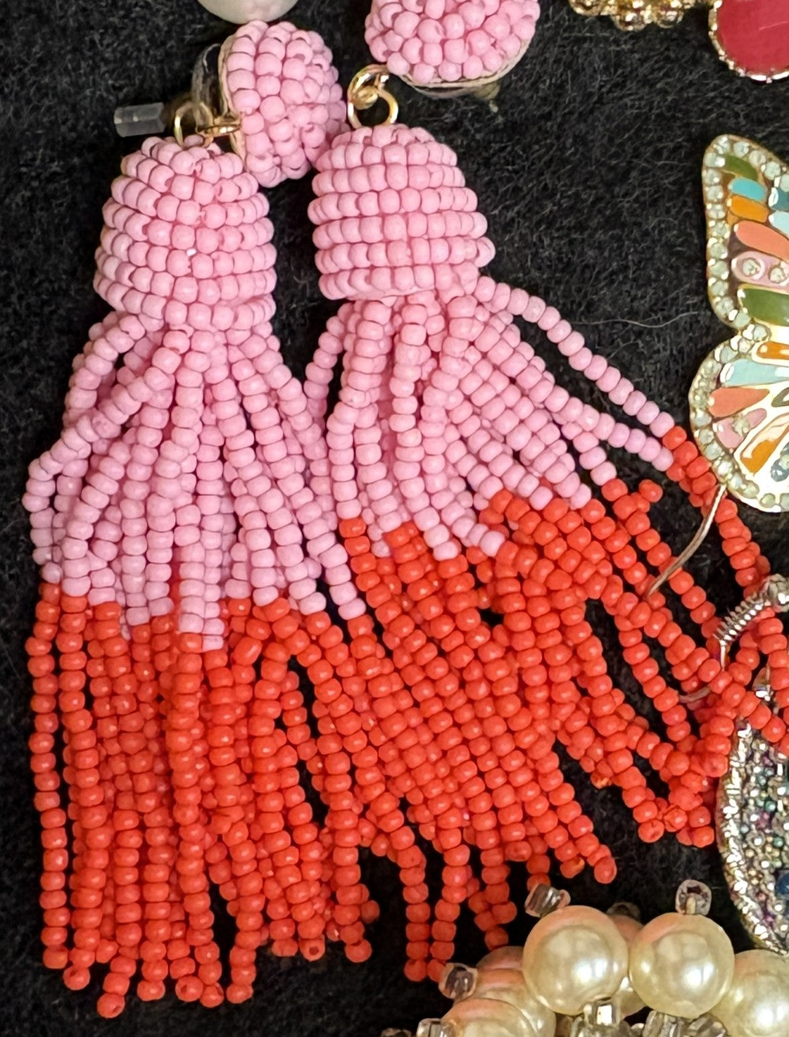Dangly Beaded 'Pinata' Earrings