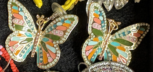 Dangly Butterfly Earrings