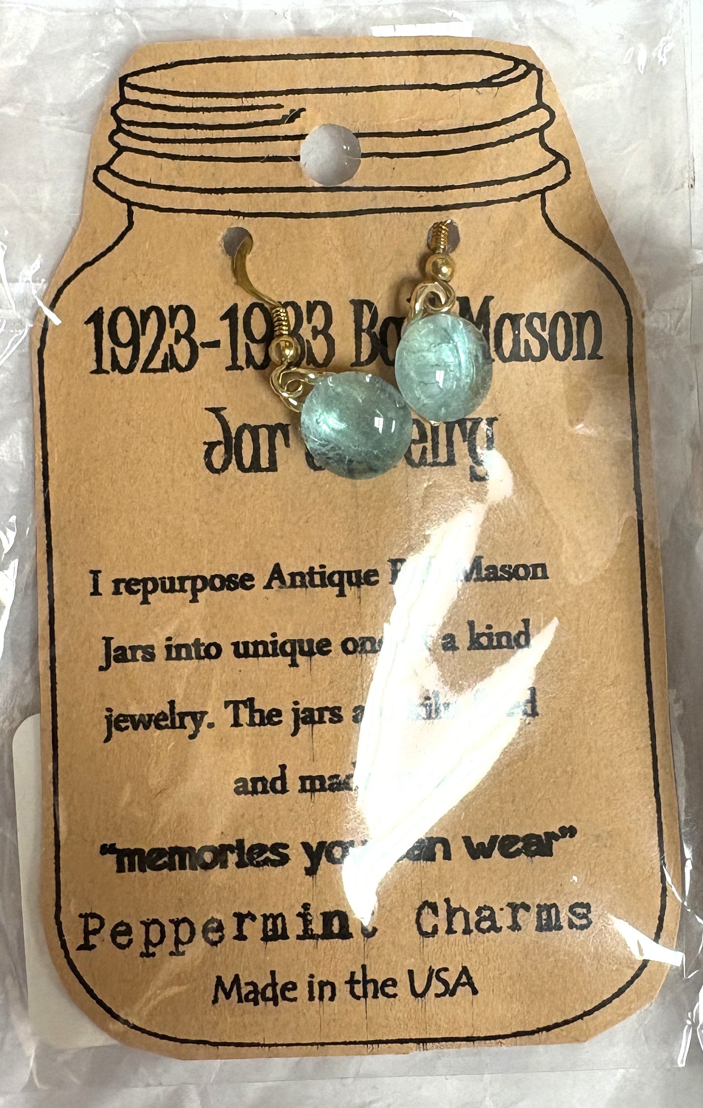 Ball Mason Jar Earrings