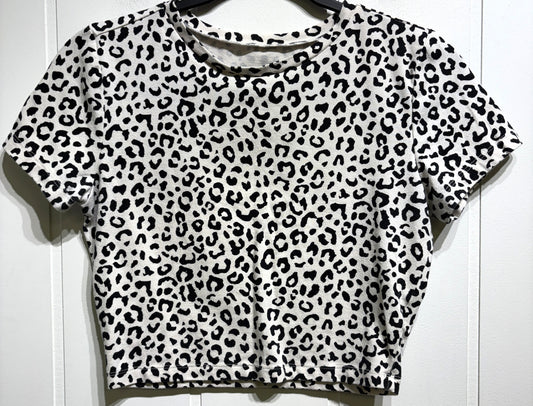 Wild Fable Cropped Cheetah Tee