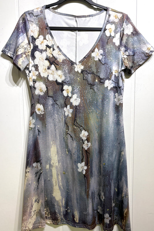 Cherry Blossom Floral Print Dress