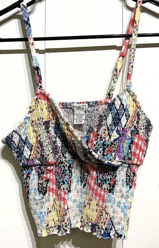 Sale Rack Rue 21 Crop Butterfly Tank