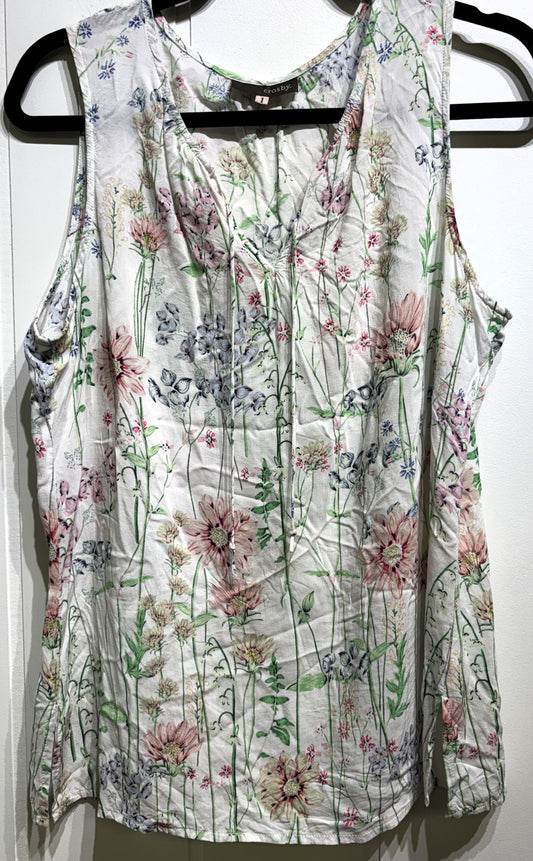 Crosby Floral Print Tank Blouse