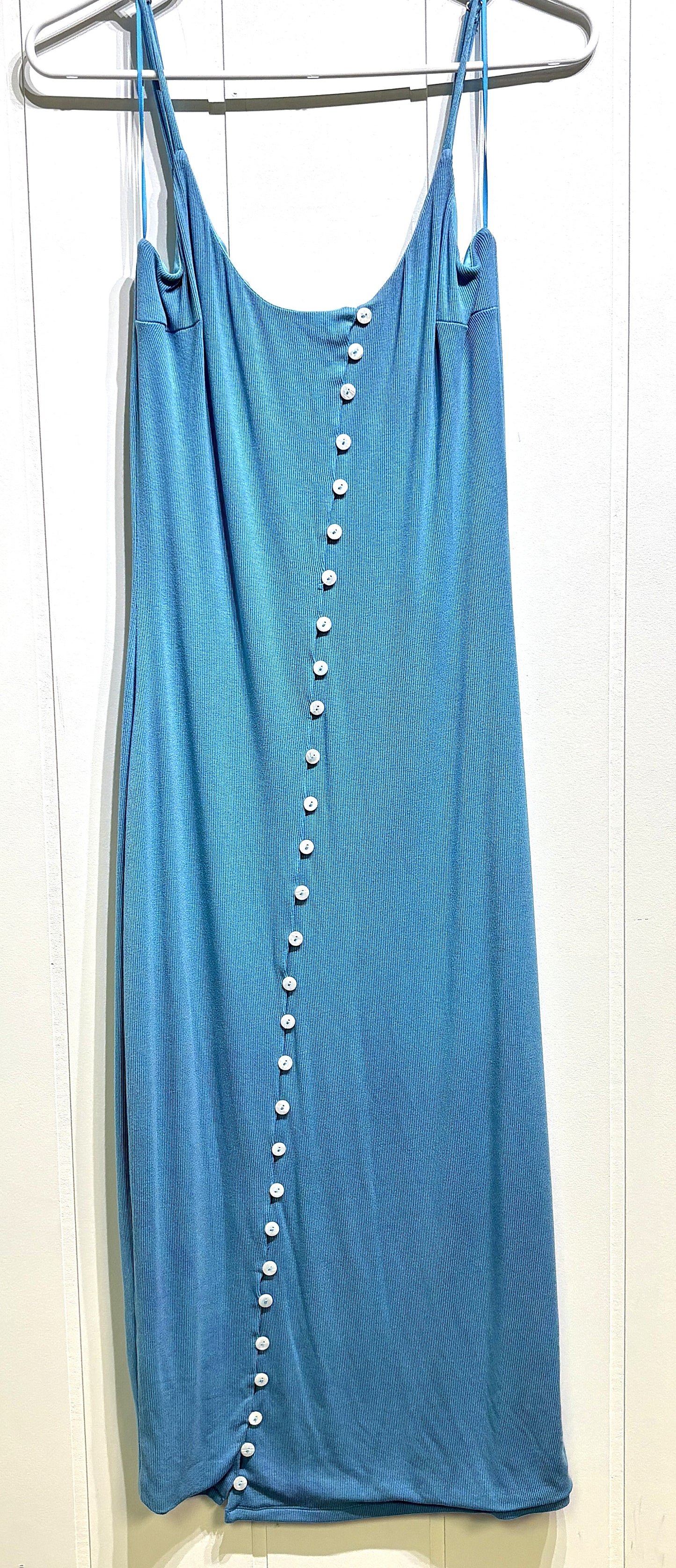 Blanc Clothing Button Maxi Dress