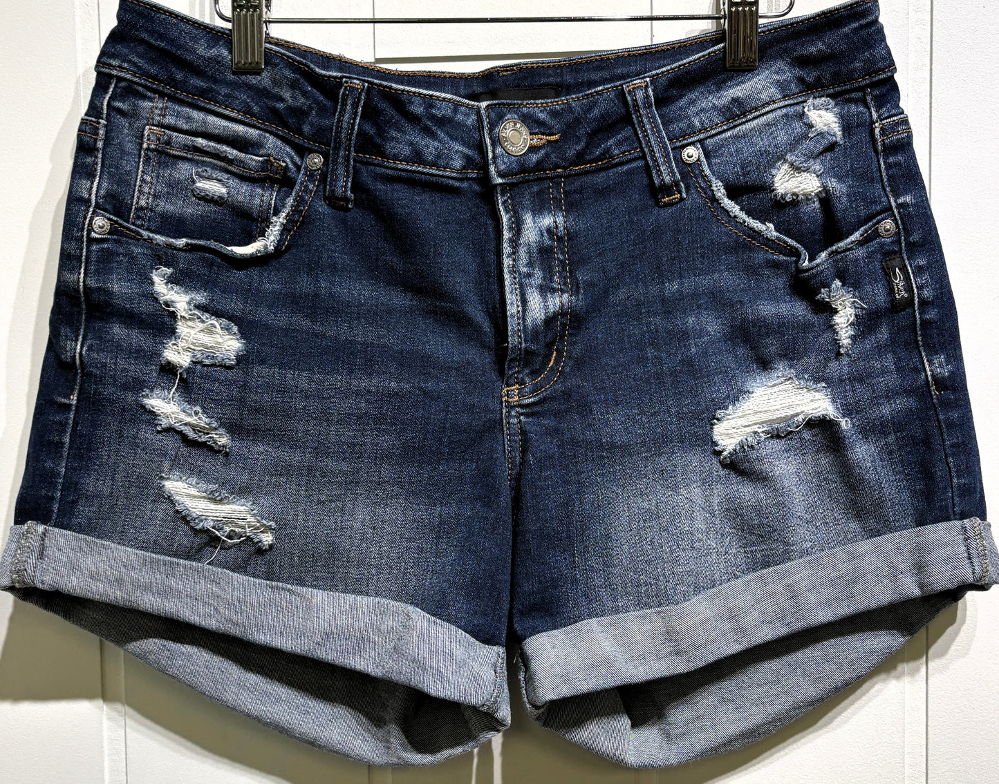 Silver Jeans Co. Ripped Denim Shorts