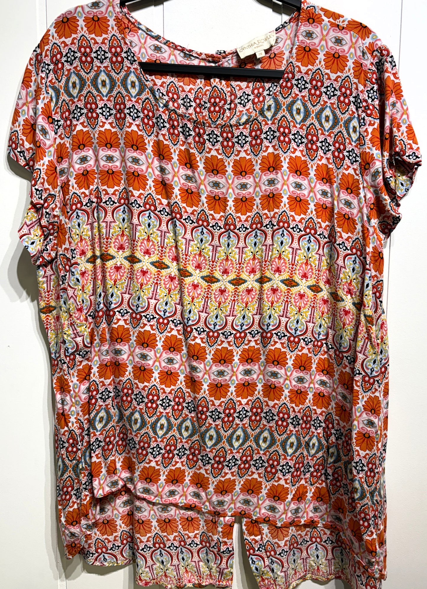 Cynthia Rowley Paisley Print Top