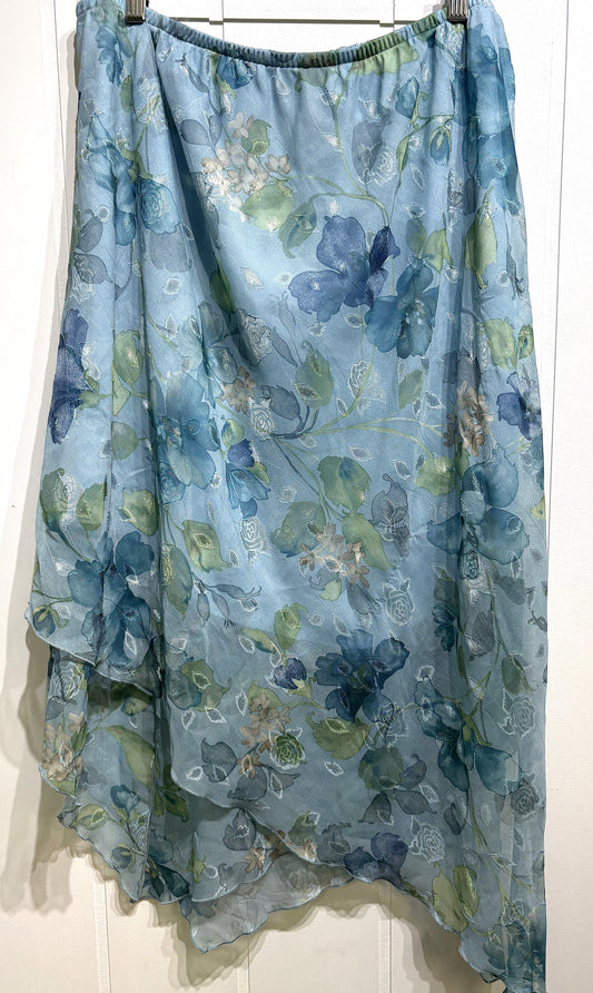Sag Harbor Tiered Floral Skirt