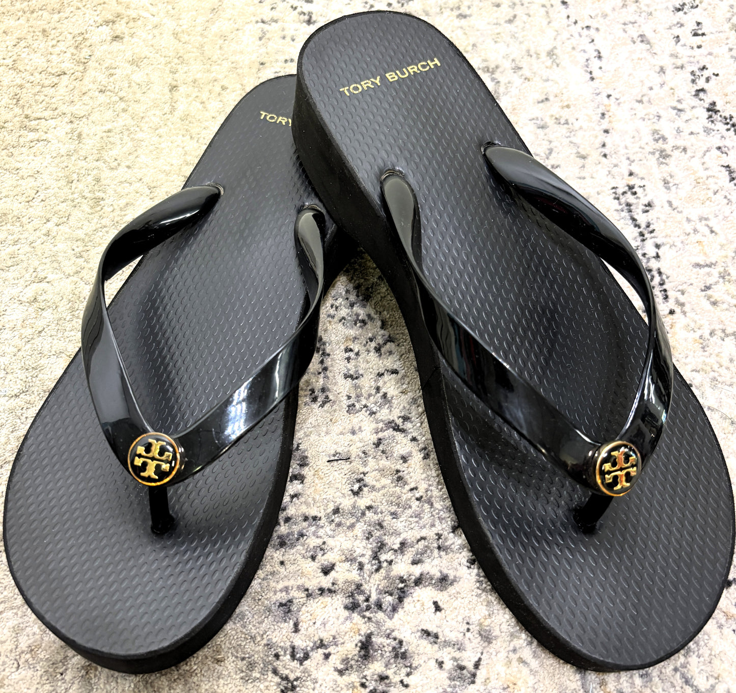 Tory Burch Cutout Wedge Flip-Flops
