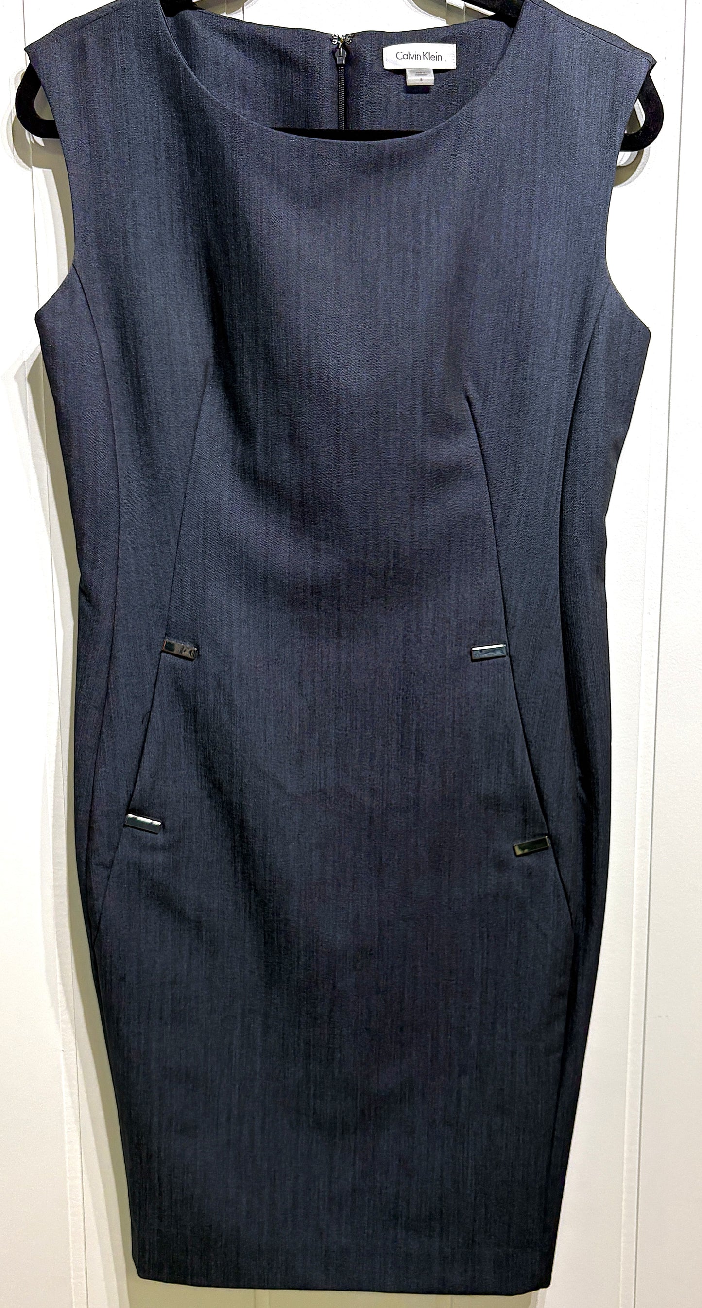 Calvin Klein Dress w/Metal Details