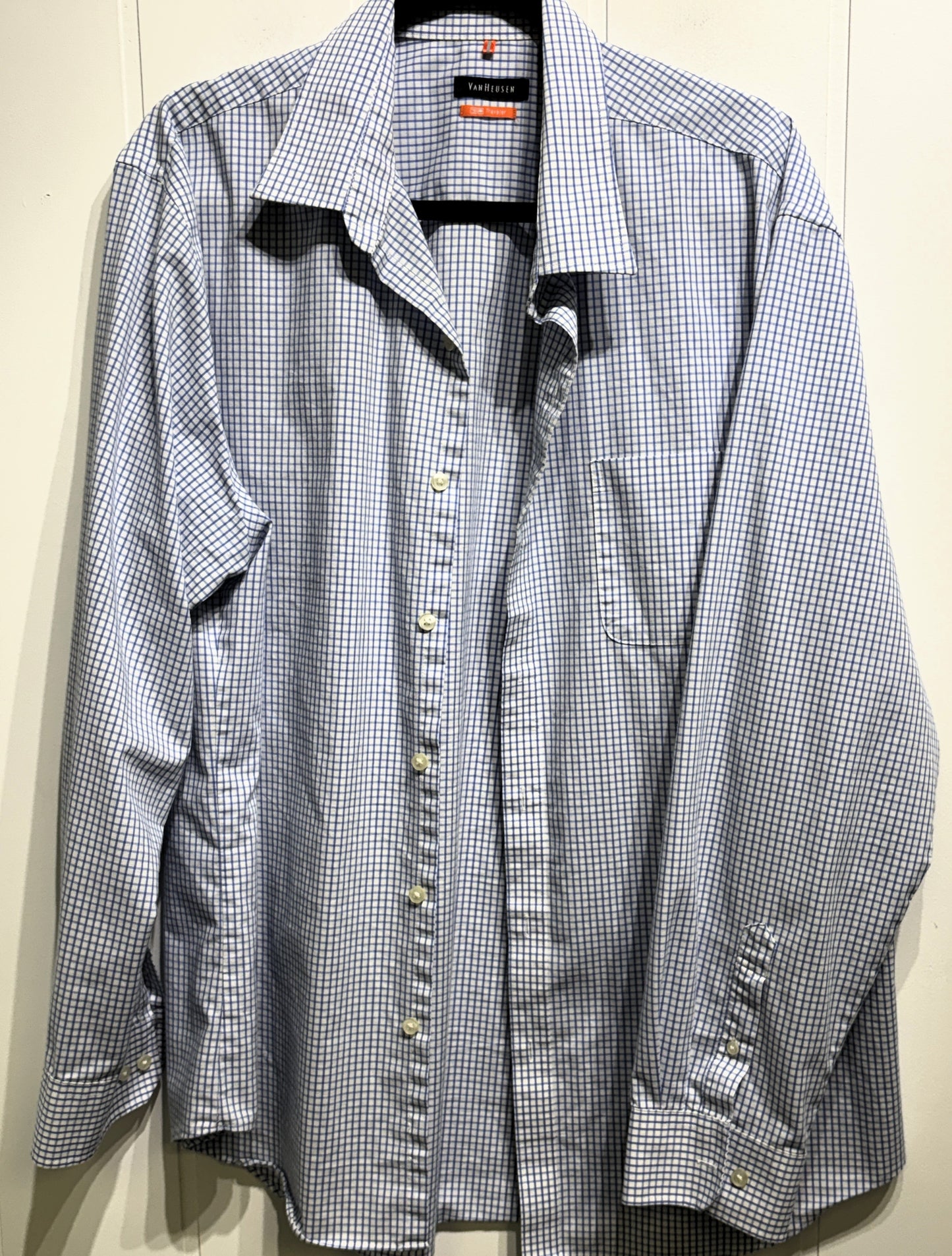 Van Heusen LS Plaid Button-down