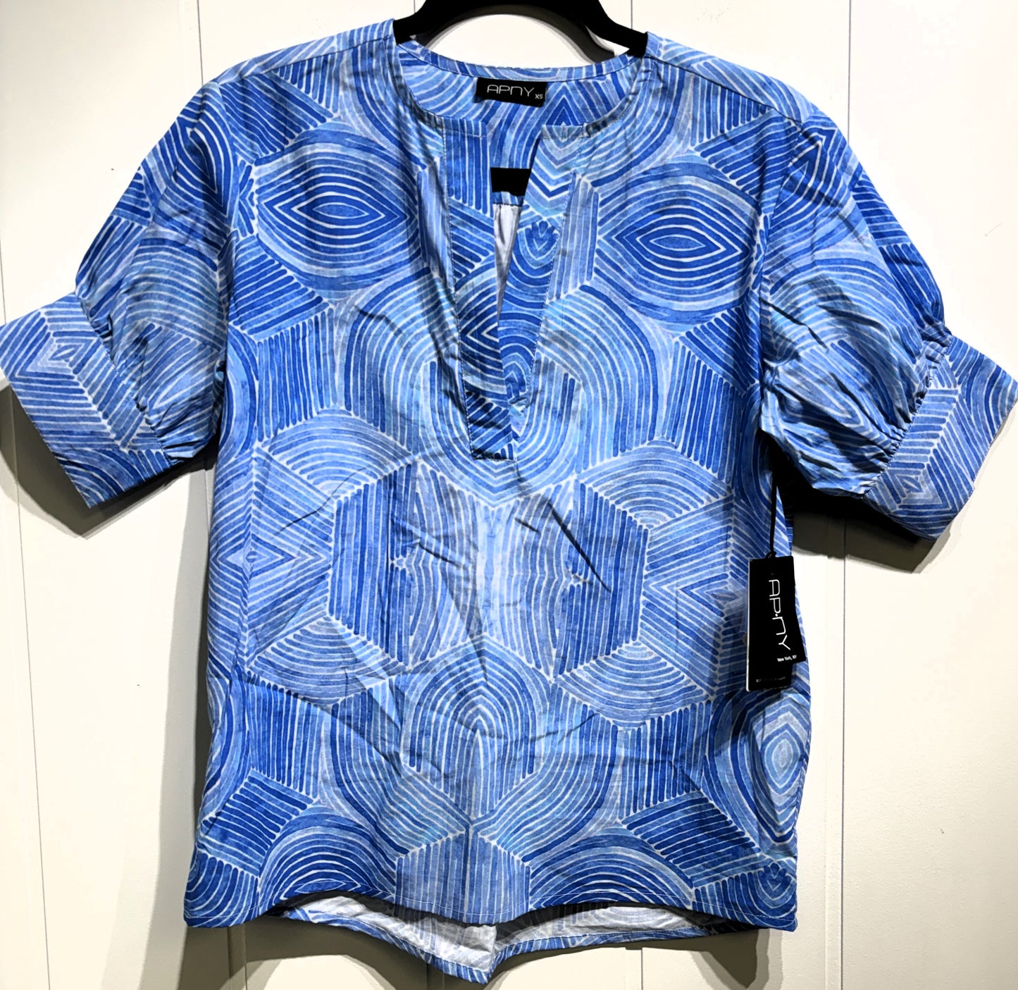 APNY Geometric Print Blouse