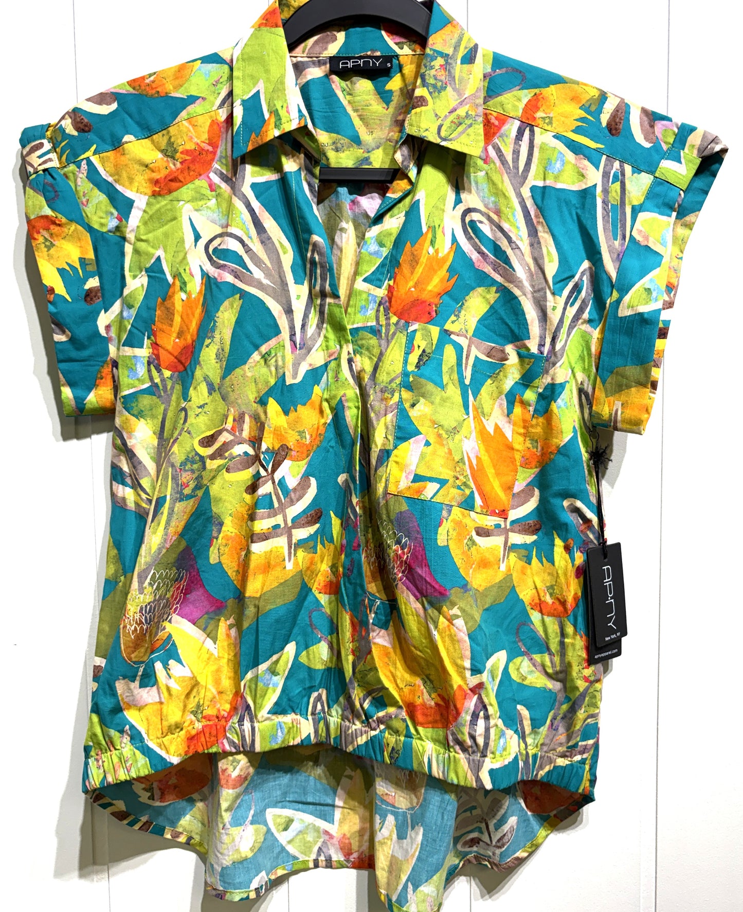 APNY Tropical Blouse w/Pocket