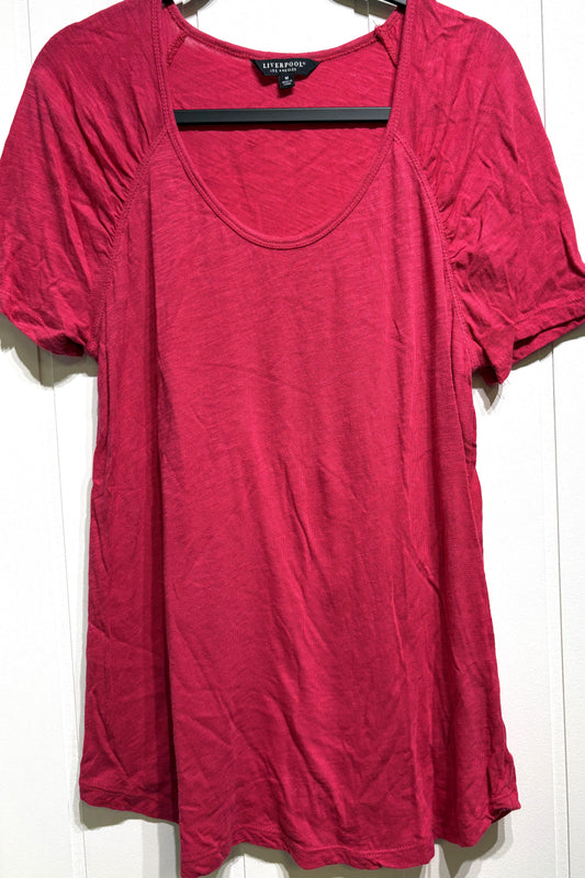 Liverpool Ruched Sleeve Tee