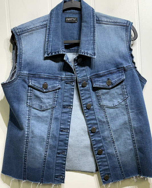 APNY Cut-off Denim Vest