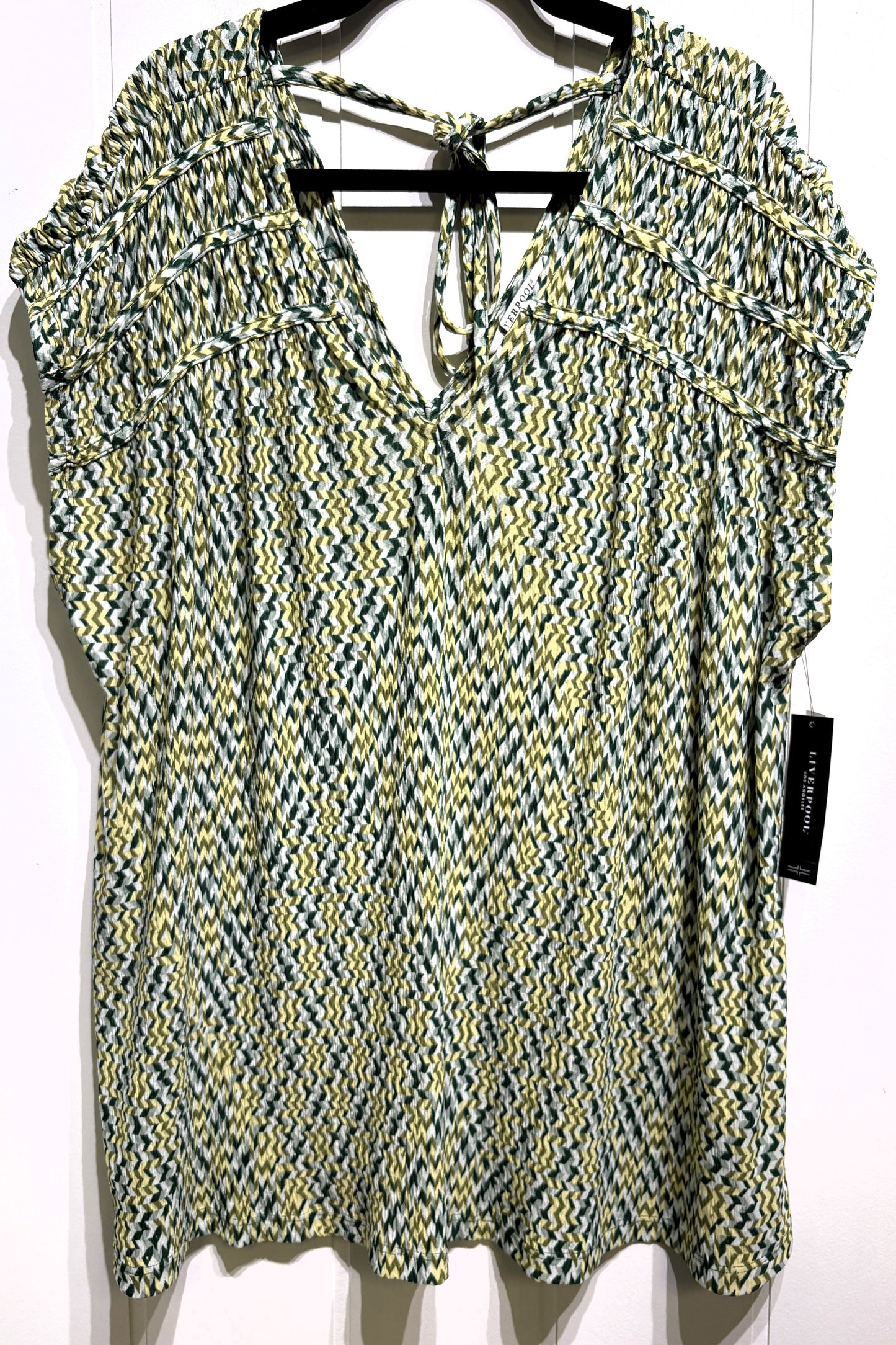 Liverpool Textured Tie Blouse