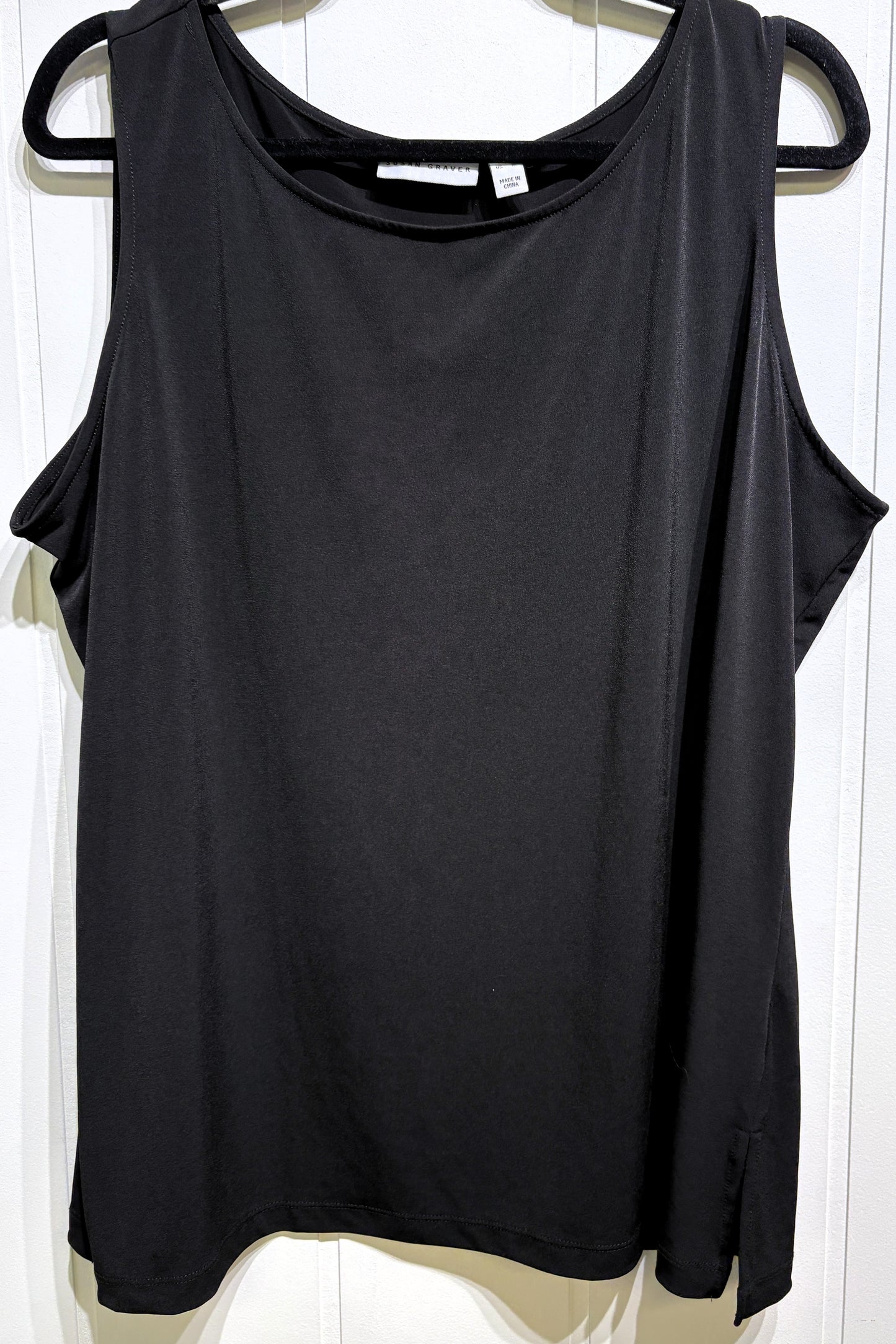 Susan Graver Sleeveless Tank Blouse