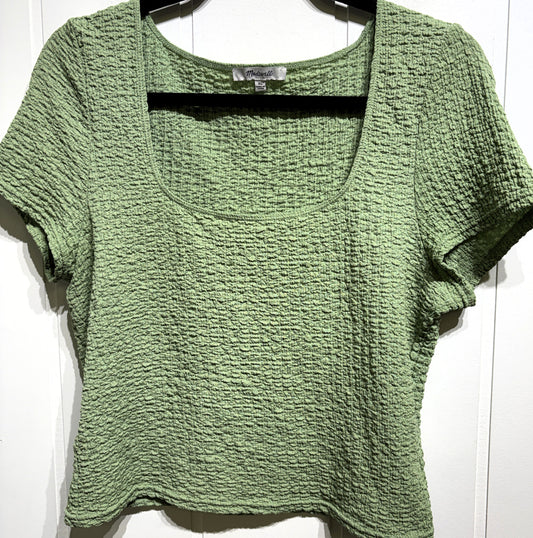 Madewell Texturued Square Neck Top