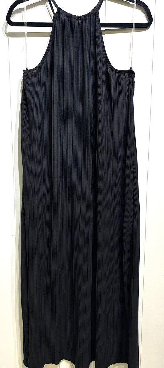 A New Day Pleated Halter Dress