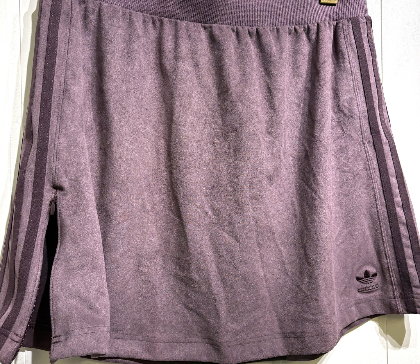 Adidas Suede Skirt w/Slit Zipper