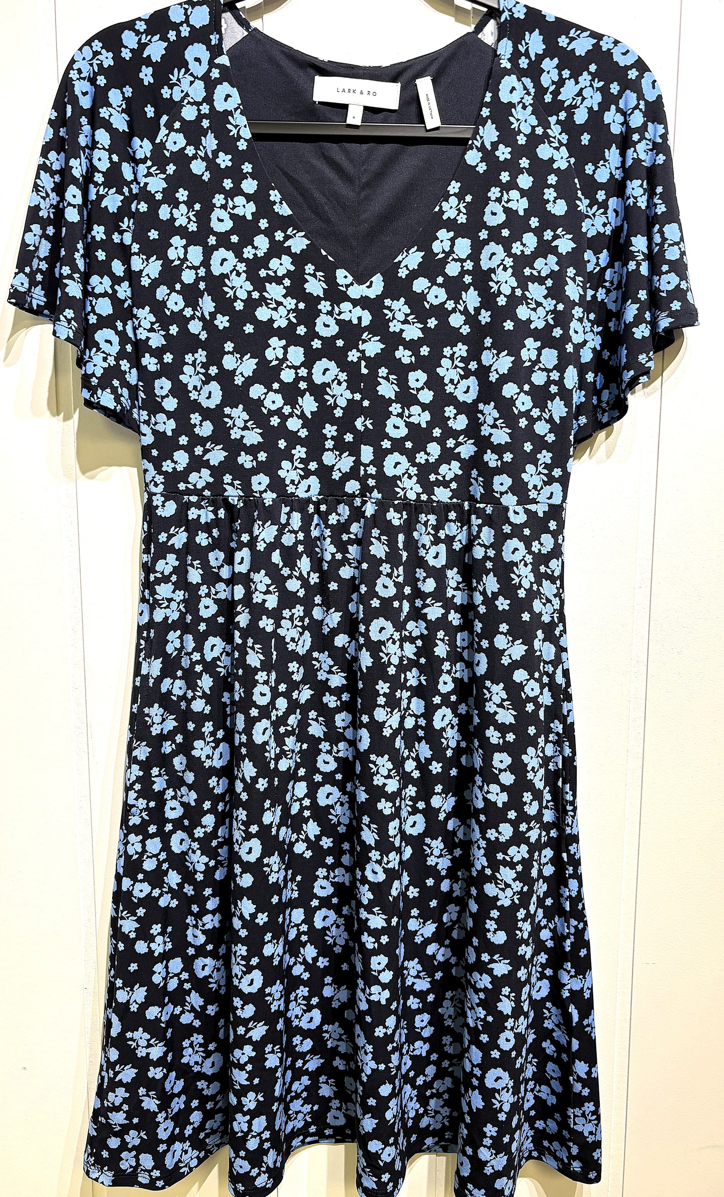 Lark & Ro Flutter Sleeve Floral Sundress