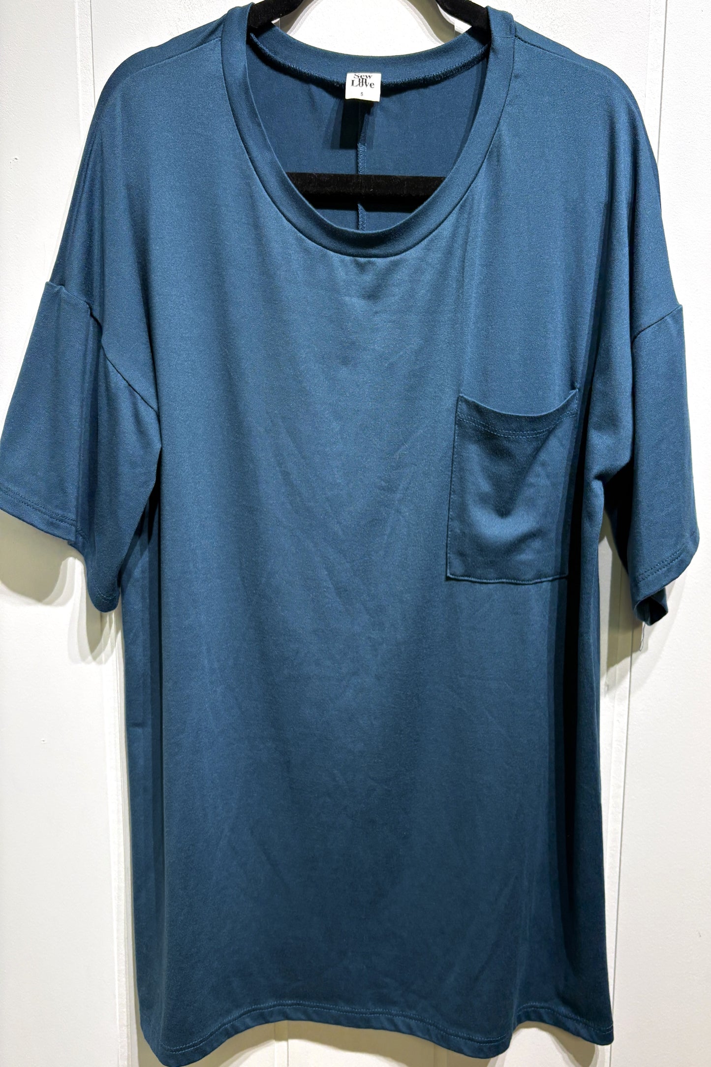 Sew In Love Oversized Pocket Tee