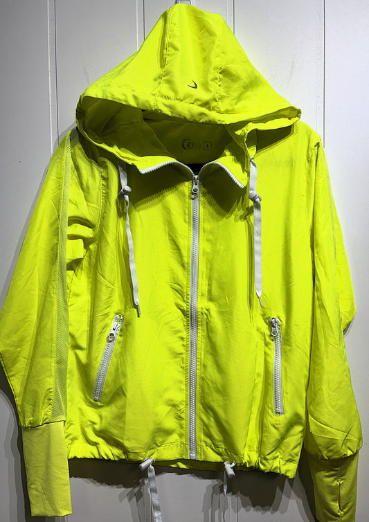 Zyia Jacket w/Drawstring Waist & Mesh Detail