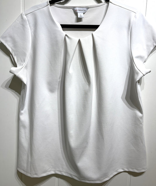 Liz Claiborne Blouse w/Pleated Detail