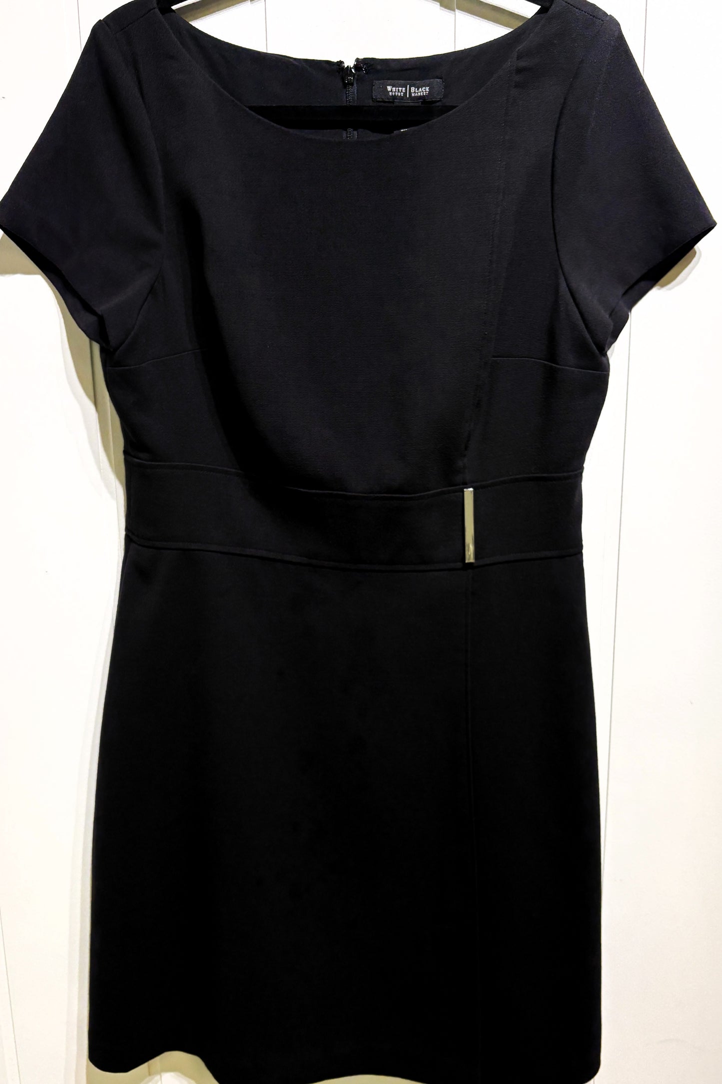 WHBM Sheath Dress w/Metal Belt Detail