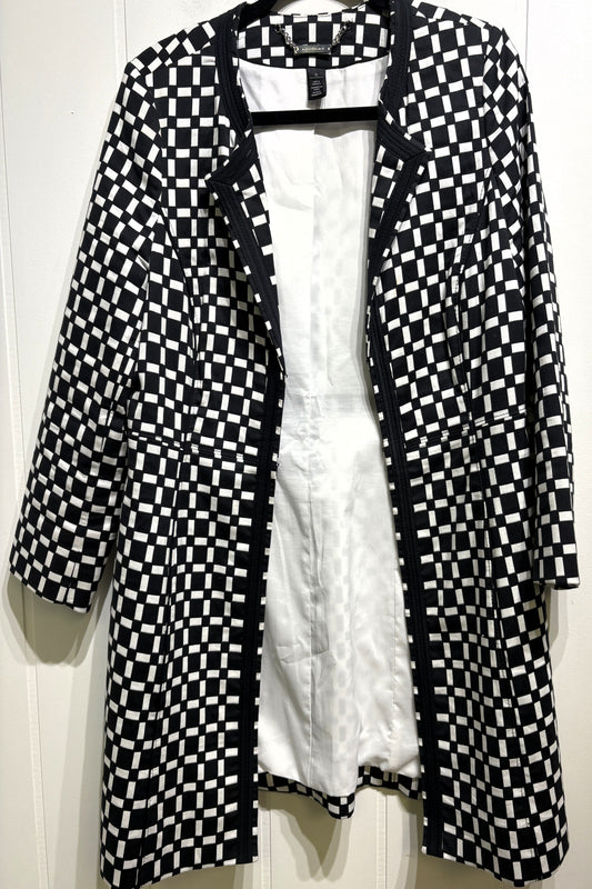 WHBM Checkered Blazer Jacket