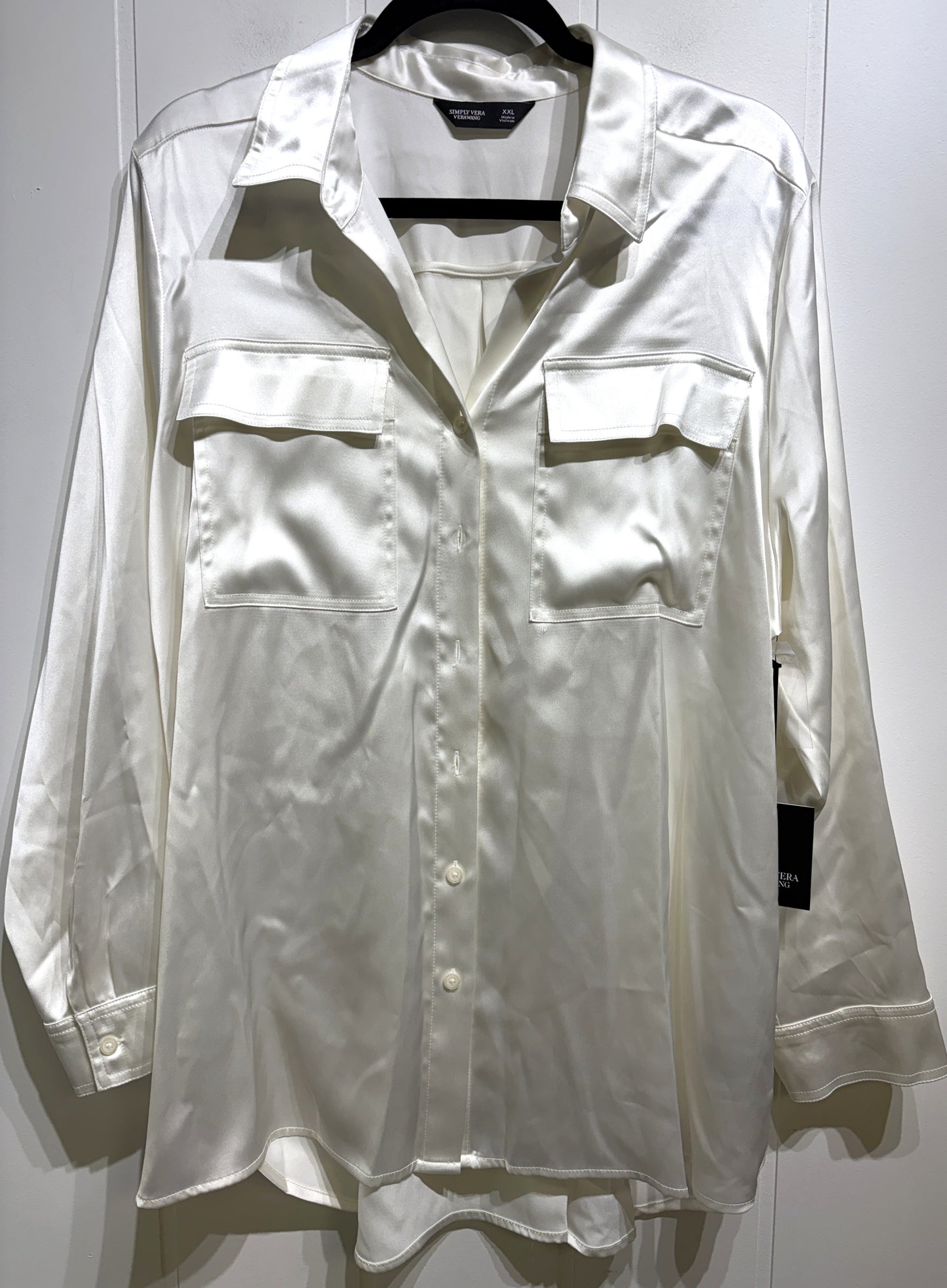 Simply Vera Satin LS Button-down