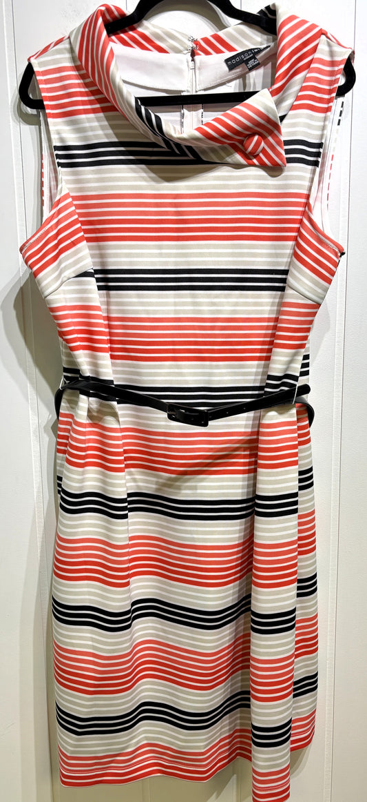 Madison Leigh Striped Dress w/Belt
