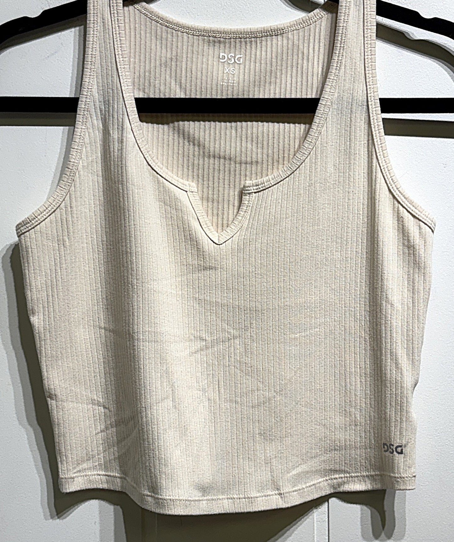 DSG Ribbed V-Cut Cropped Tank