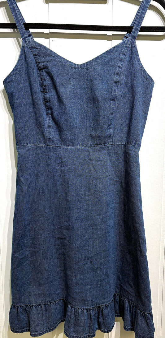 Old Navy Denim Dress w/Ruffle Hem