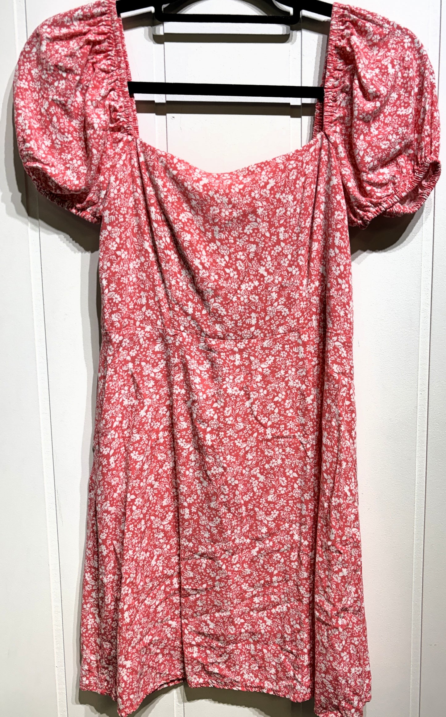 Francesca's Floral Bubble Sleeve Dress
