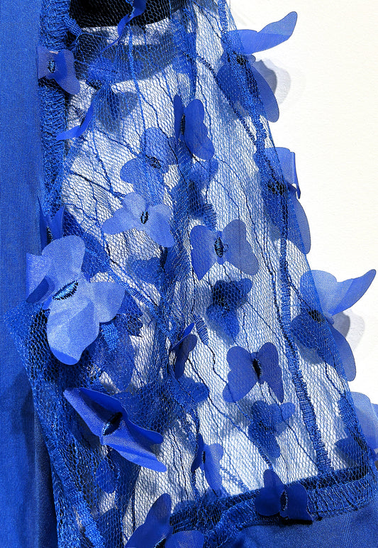 Allegra K Dress w/3D Butterfly Appliques