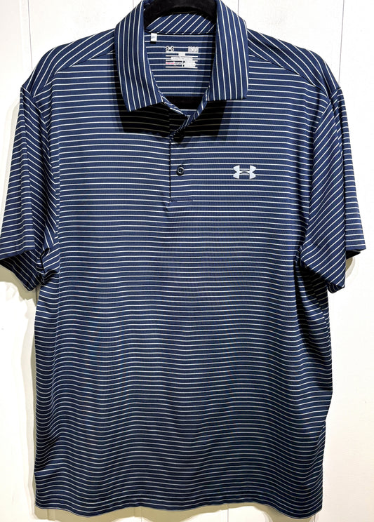 Men's UA Striped Golf Polo
