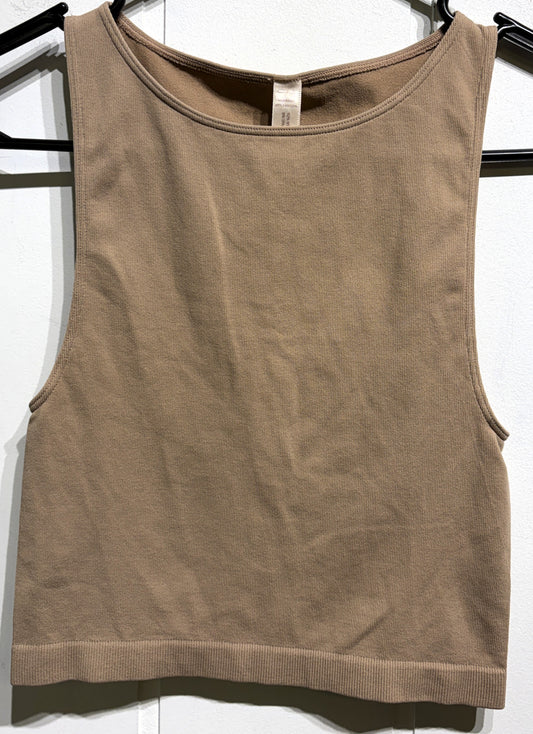 High-Neck Cropped Tank