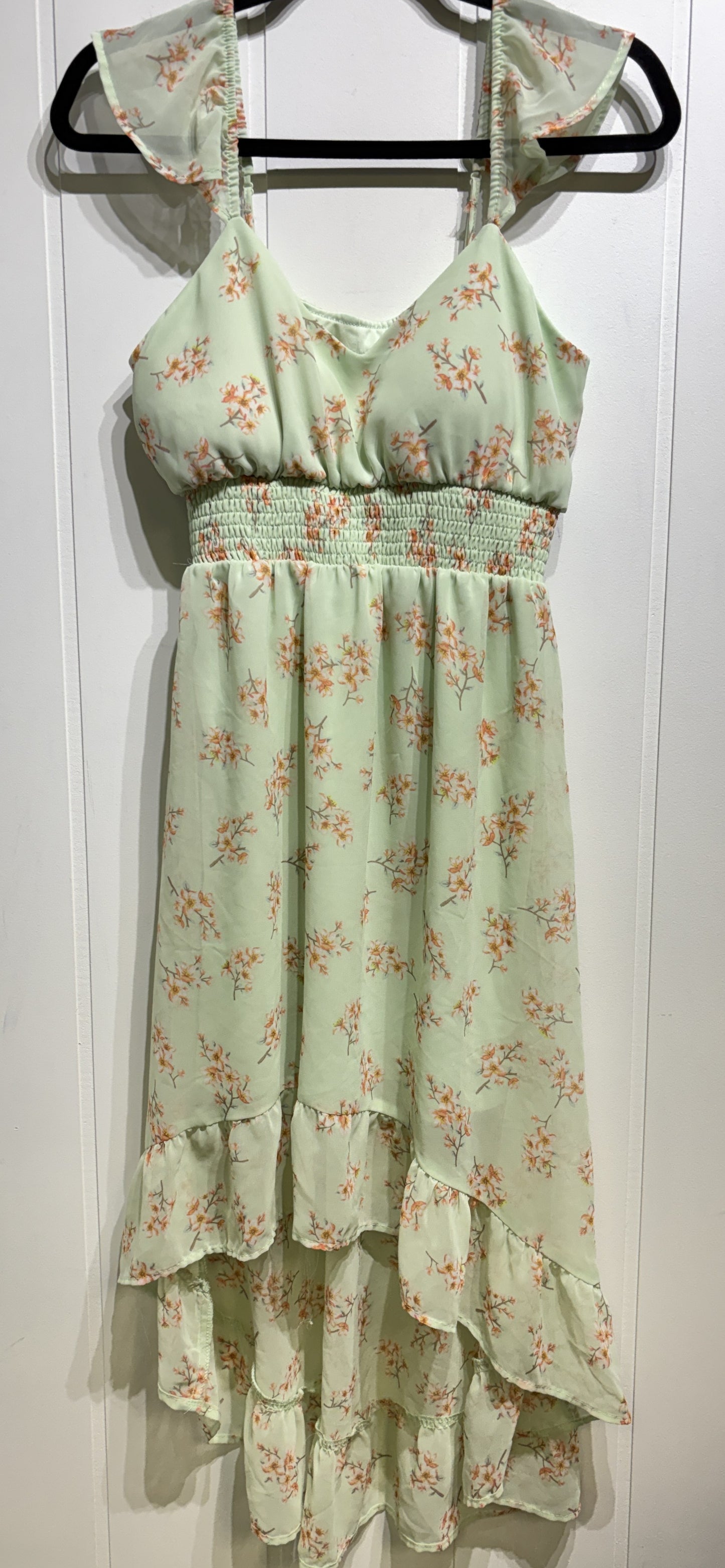 NOBO Floral Dress w/Ruffle Sleeves
