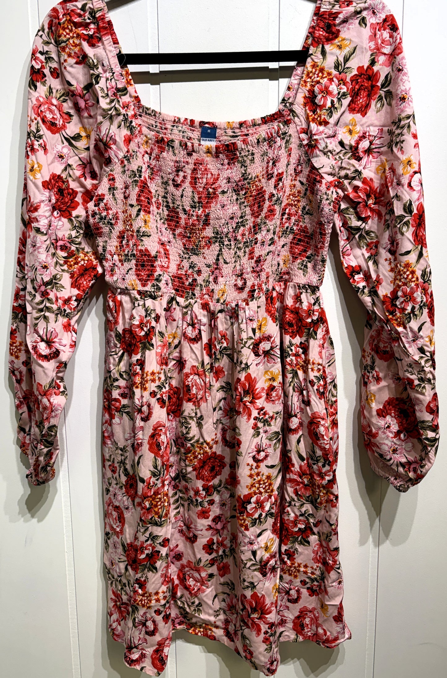 Old Navy LS Floral Dress w/Pockets