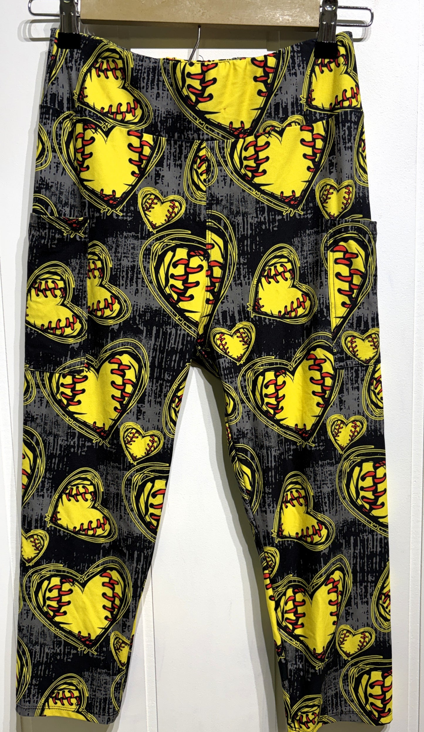 Heart Shaped Baseball Leggings